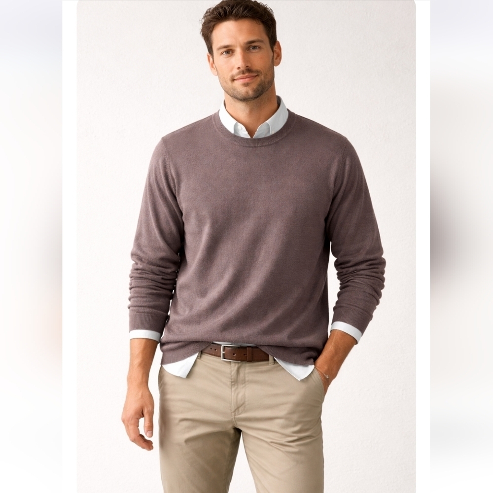 Artefact Bronan Crewneck Long Sleeve 100% Merino Wool Sweater Mens Size XXL
